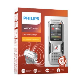 PHILIPS DVT-4010 Gravador de voz digital com 8Gb e slot Micro SD bateria interna - foto 6