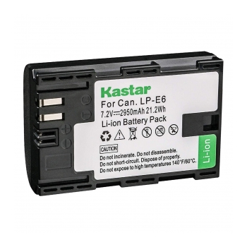 KASTAR LP-E6  Bateria de alta capacidade para Canon 