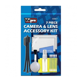 Kit de limpeza para lentes de foto e vídeo VIDPRO CCK-7 