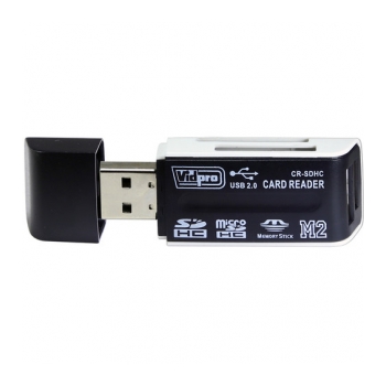 VIDPRO CR-SDHC Leitor de cartão SDHC/MSPD USB 2.0 4x1