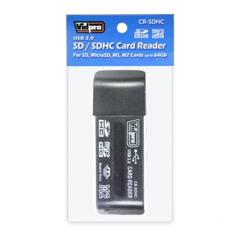 VIDPRO CR-SDHC Leitor de cartão SDHC/MSPD USB 2.0 4x1 - foto 2
