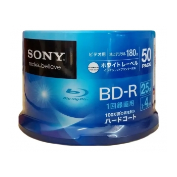 Mídia Blu-Ray 25Gb de 4x printable SONY BDP-R 25GB