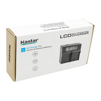 KASTAR LCD-1004 Carregador de bateria digital duplo para Sony NP-F970 - foto 3
