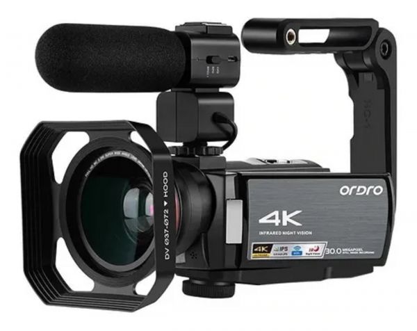 ORDRO HDR-AE8 Filmadora 4K com 1CCD SDHC kit completo - foto 1