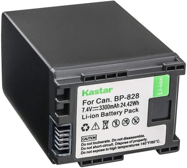 Bateria de alta capacidade para Canon KASTAR BP-828