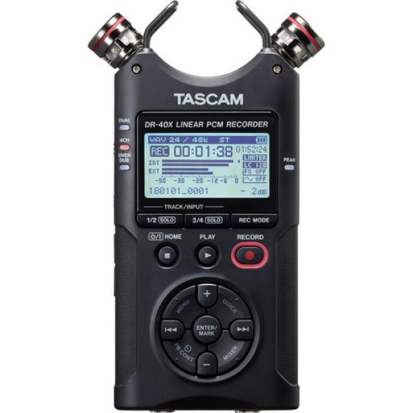 TASCAM DR-40X Gravador de voz digital com slot Micro SD - foto 2