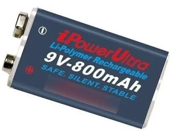 IPOWER 9V/800 Bateria recarregável 9V - 800mAh profissional - foto 3