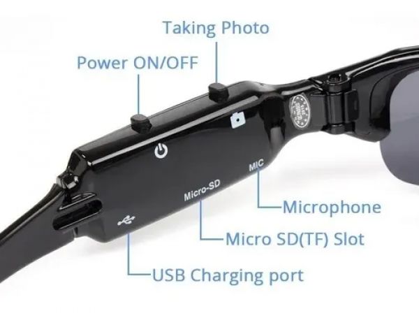 HNSAT ESP-OCS  Micro câmera digital 16Gb oculta em óculos de sol  - foto 2