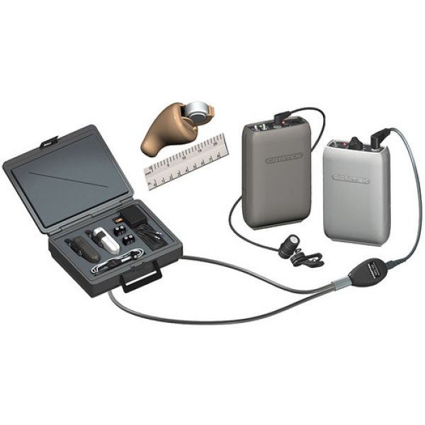 Ponto eletrônico receptor de ouvido kit completo COMTEK RC-216