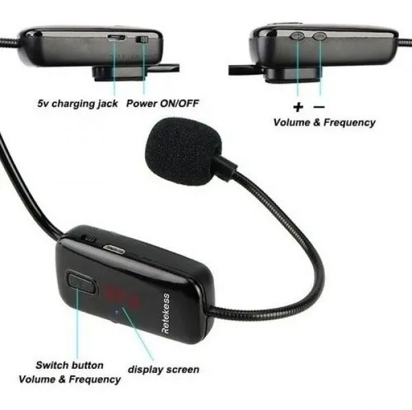 RETEKESS TR-503 Microfone headset sem fio transmissor FM professor - foto 5