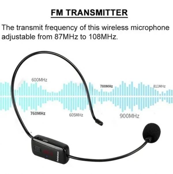 RETEKESS TR-503 Microfone headset sem fio transmissor FM professor - foto 6