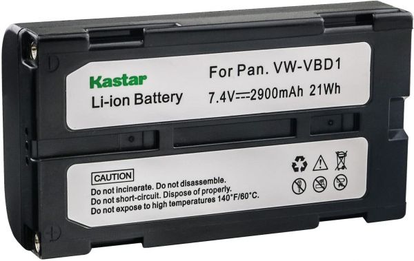 Bateria de alta capacidade para Panasonic KASTAR VW-VBD1