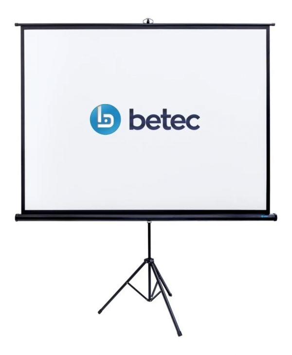 BETEC BT-4560  Tela retrátil 100’ projeção frontal 200x150 com tripé - foto 2