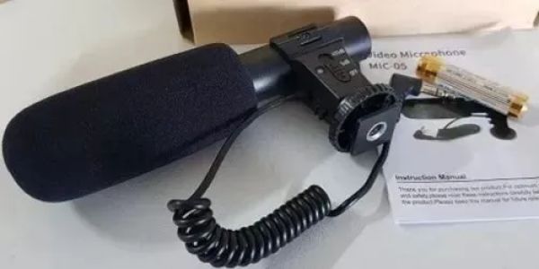 General Brand MIC-05 Microfone direcional com cabo P2 para filmadora/DSLR - foto 4