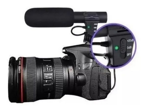 General Brand MIC-05 Microfone direcional com cabo P2 para filmadora/DSLR - foto 5