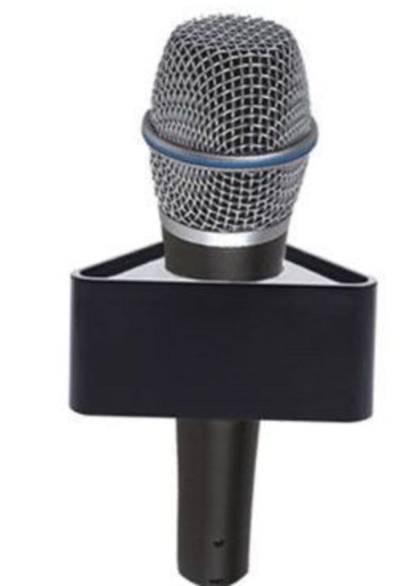 TINKSKY TR Placa de logo triangular para microfone - canopla preta - foto 6