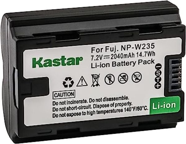 Bateria de alta capacidade para Fuji  KASTAR NP-W235