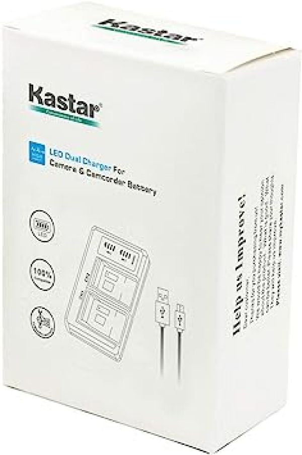 KASTAR CB-BP970 Carregador de bateria duplo digital para Canon - foto 3