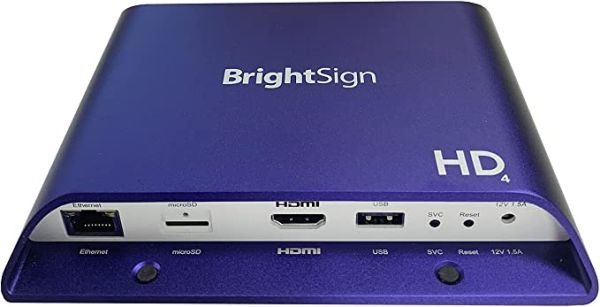 Player de vídeo Full HD Expanded I/O HTML5  BRIGHTSIGN HD1024 
