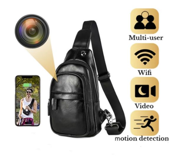 HNSAT ESP-MCC Micro câmera digital 32Gb oculta em mochila de courino - foto 5
