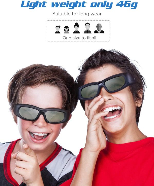 ELIKLIV 3D-EPSON Óculos 3D para utilização com projetores 3D - foto 3