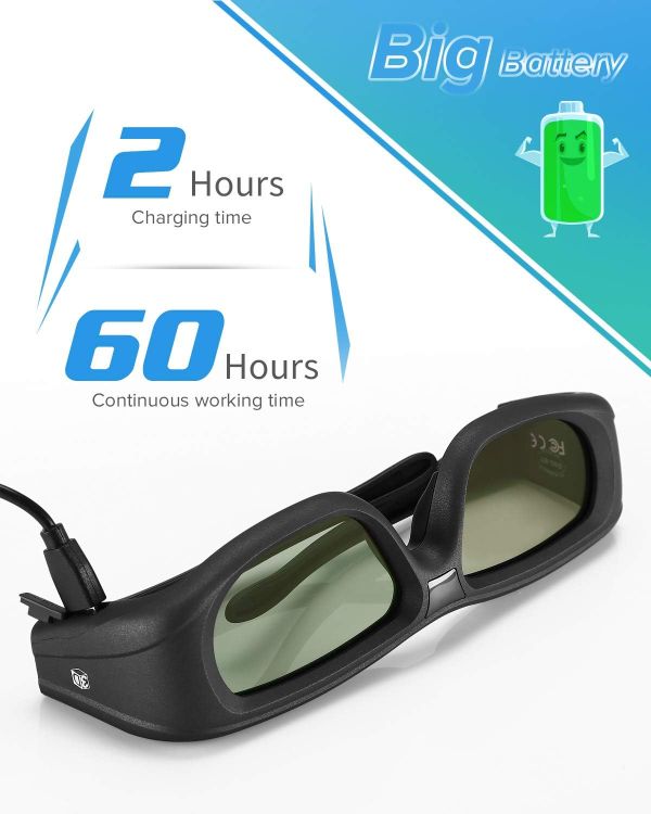 ELIKLIV 3D-EPSON Óculos 3D para utilização com projetores 3D - foto 4