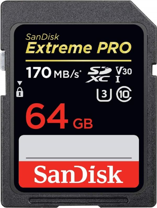 Cartão de memória SDHC C10 170Mb/s Extreme Pro SANDISK SDHC 170M 64GB