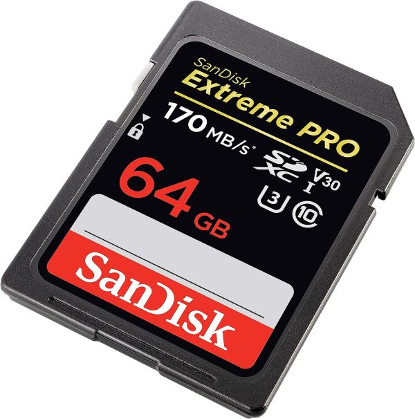 SANDISK SDHC 170M 64GB Cartão de memória SDHC C10 170Mb/s Extreme Pro - foto 3