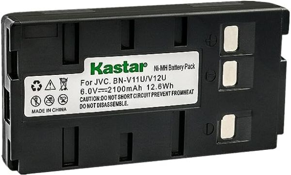Bateria de alta capacidade para Panasonic e JVC KASTAR HHR-V20