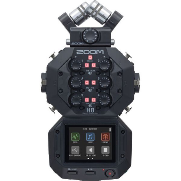 ZOOM H8 Gravador de voz digital com slot SD/SDHC e conexão XLR - foto 1