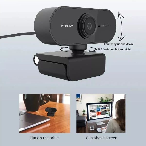 GENERAL BRAND MIC-01 Webcam Full HD compatível com PC e Mac - foto 3