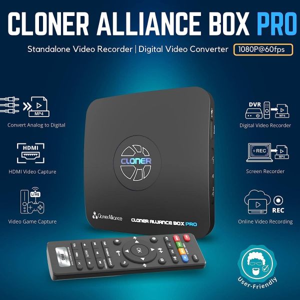 CLONER ALLIANCE BOX PRO Gravador digital de áudio e vídeo sem PC VGA/USB/HDMI - foto 2