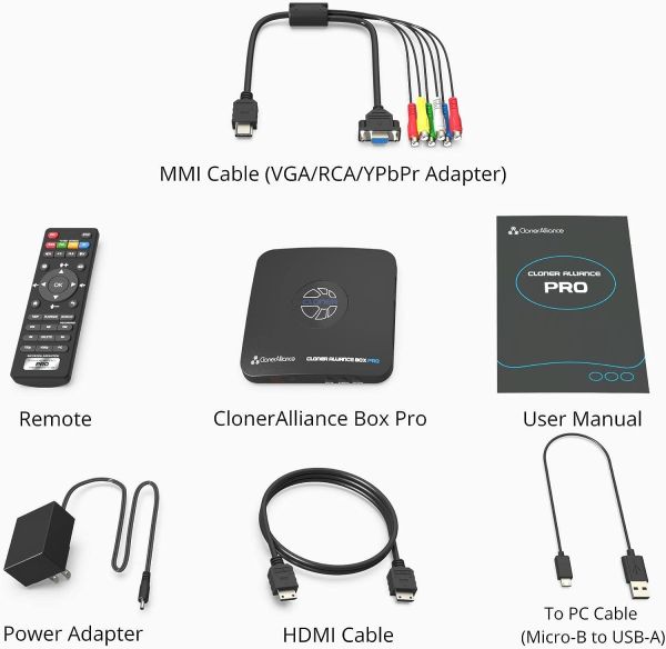 CLONER ALLIANCE BOX PRO Gravador digital de áudio e vídeo sem PC VGA/USB/HDMI - foto 5