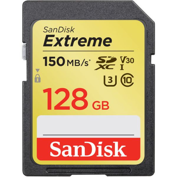 Cartão de memória SDHC C10 150Mb/s Extreme 4K SANDISK SDHC 150M 128GB 
