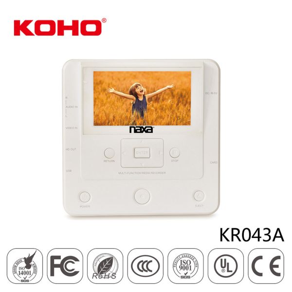 KOHO KR-043A Gravador de DVD multi-função com LCD de 3,4” - foto 9