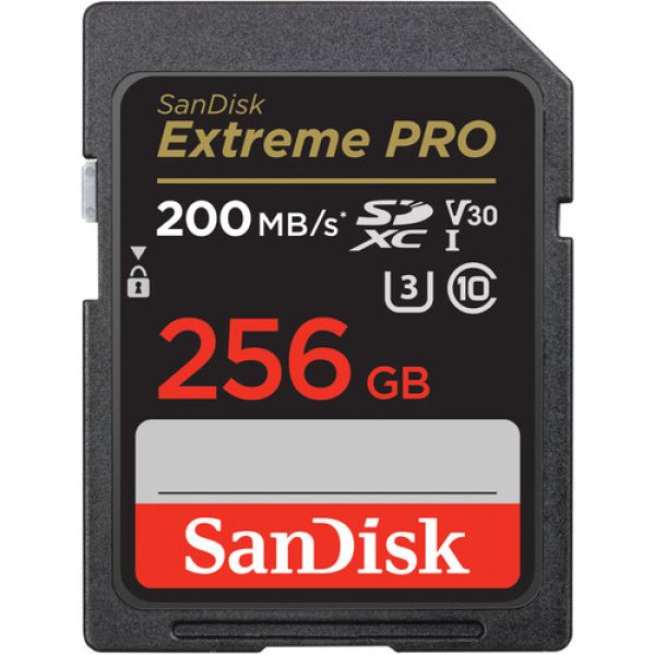 Cartão de memória SDHC C10 200Mb/s ExtremPro 4K SANDISK SDHC 200M 256GB