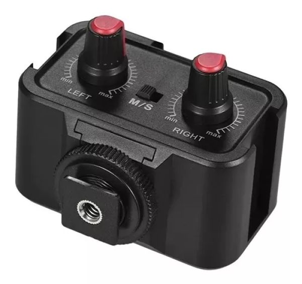 ANDOER WS-V2 Mixer de áudio compacto com 02 canais P2 para câmeras  - foto 5