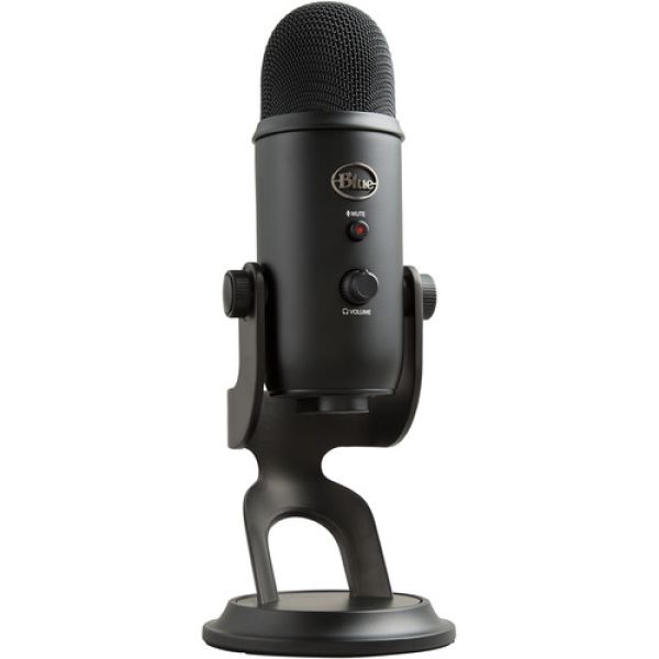 Microfone de mesa com cabo USB para podcast BLUE YETI 
