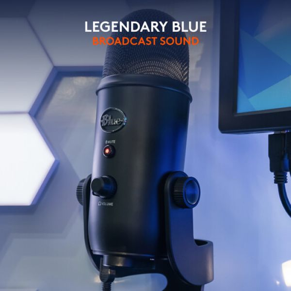 BLUE YETI  Microfone de mesa com cabo USB para podcast - foto 3