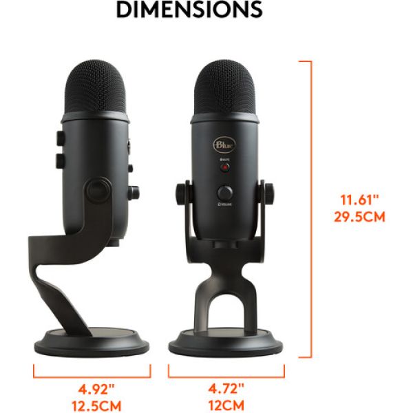 BLUE YETI  Microfone de mesa com cabo USB para podcast - foto 9