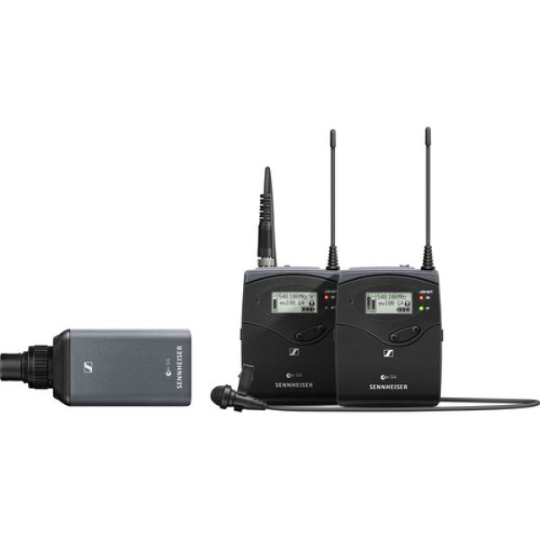 SENNHEISER EW-100 G4 Microfone de lapela sem fio com plug-on p/mic entrevista