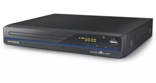 DVD Player com entrada USB game e Karaokê  MONDIAL D-21 
