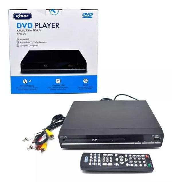 KNUP KP-D120 DVD Player com entrada USB - foto 2