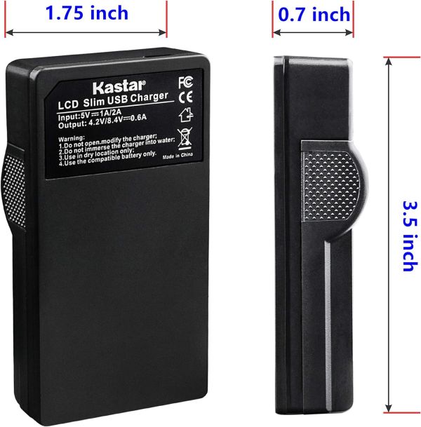 KASTAR CB-ENEL5 Carregador de bateria para Nikon EN-EL5  - foto 3