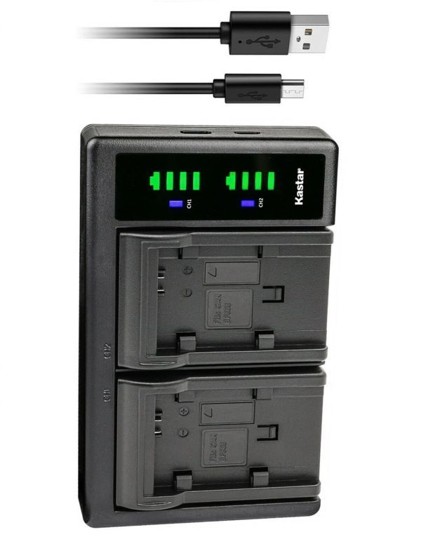 Carregador de bateria duplo digital para JVC BNVG KASTAR CB-BNVG121