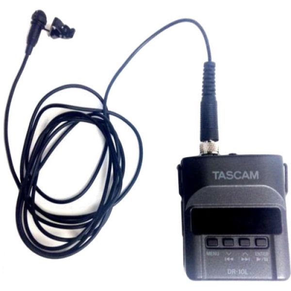 TASCAM DR-10L Gravador de voz digital com slot Micro SD e microfone de lapela - foto 2