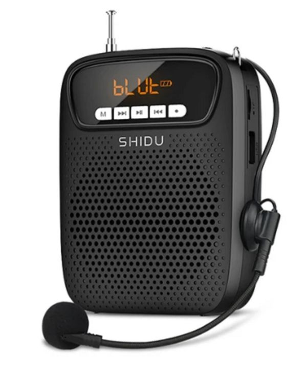 SHIDU S278 Amplificador de voz portátil com bateria integrada 15W