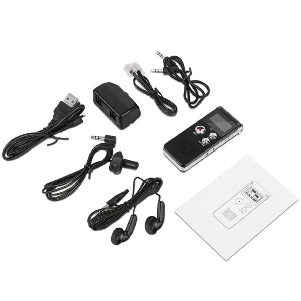 EVISTR L169 Gravador de voz digital com 8Gb USB e MP3 prata - foto 8