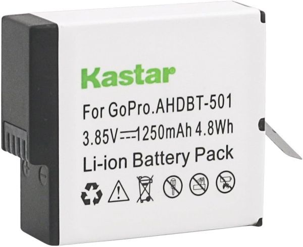 Bateria de alta capacidade para GoPro Hero 5 KASTAR AHDBT-501