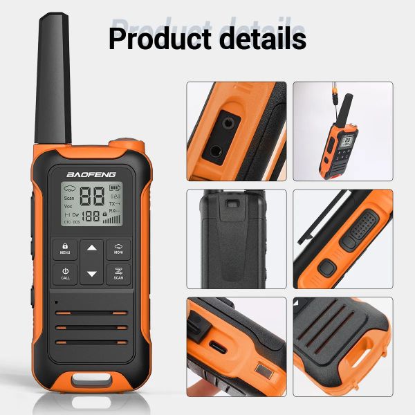 BAOFENG F22 Rádio walkie talkie intercom “4un” 22 canais - foto 8